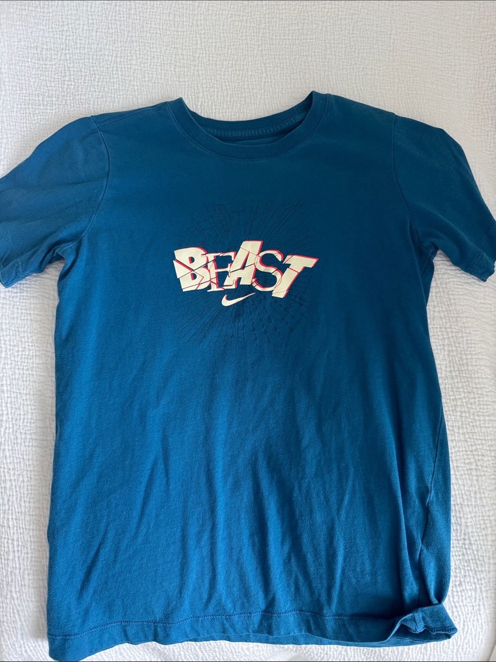 Nike Blue 'BEAST' Graphic Tee